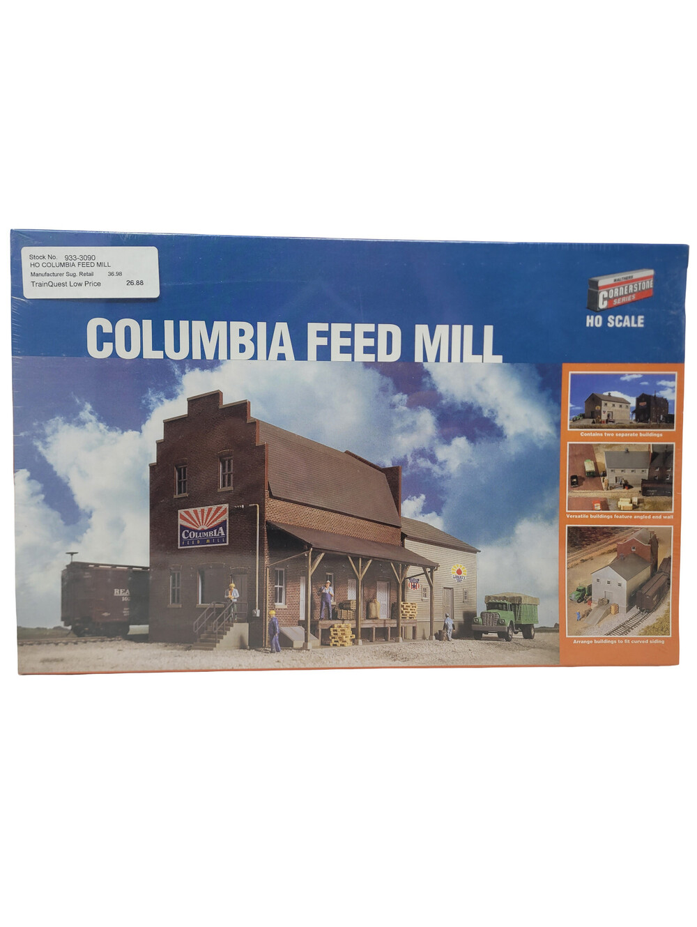 Walthers Cornerstone Columbia Feed Mill 933-3090 New HO 1/87 Train Building